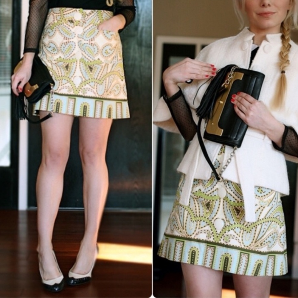 J. Crew Rare Find Vintage Circa 08 Paisley Skirt